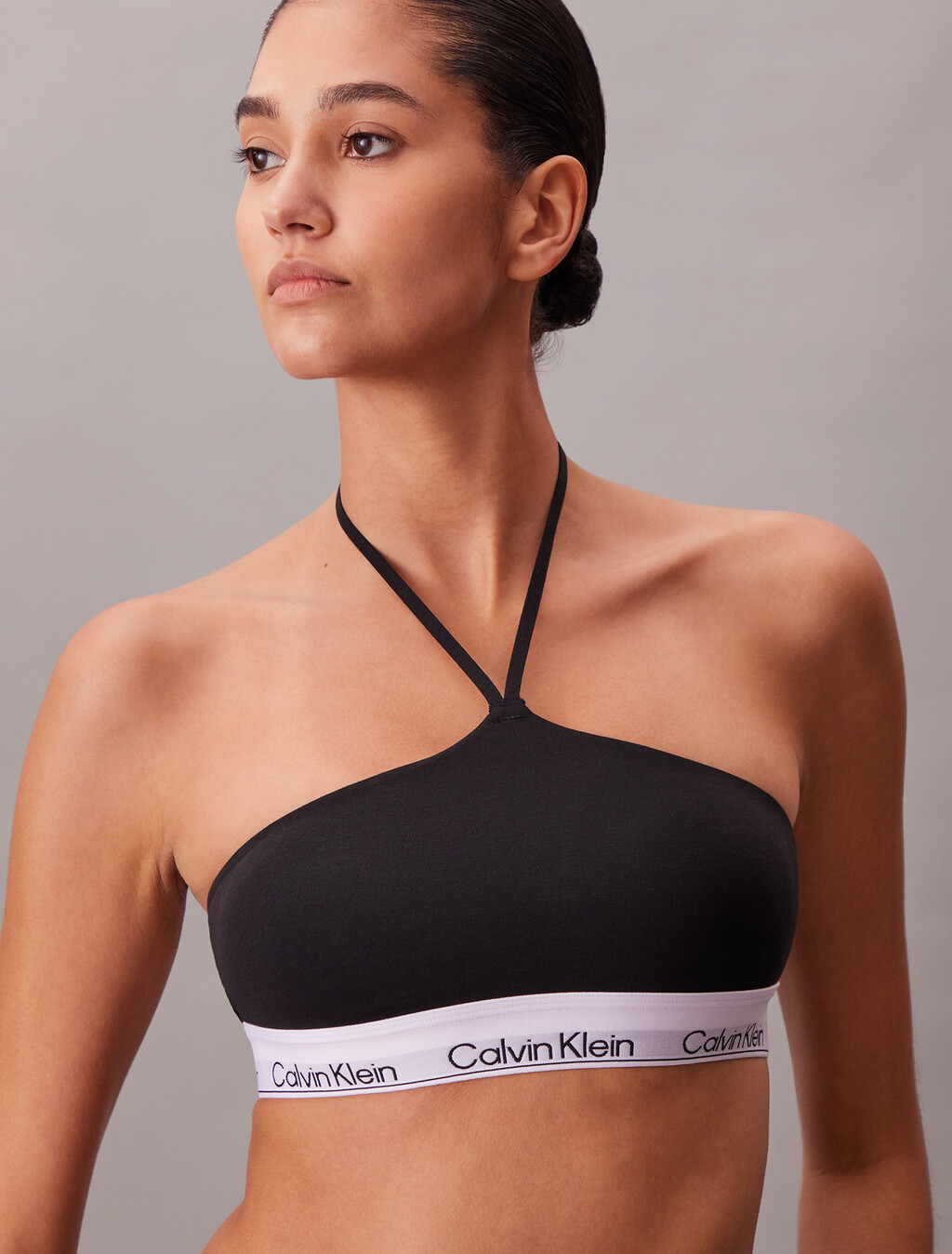 Leicht gefütterter Halter-Bralette - Icon Cotton Modal