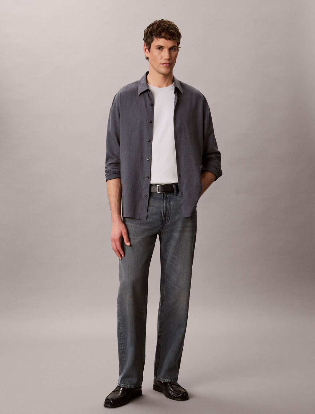 Slim Sleek Doppelte-Knit-Monogram-T-Shirt