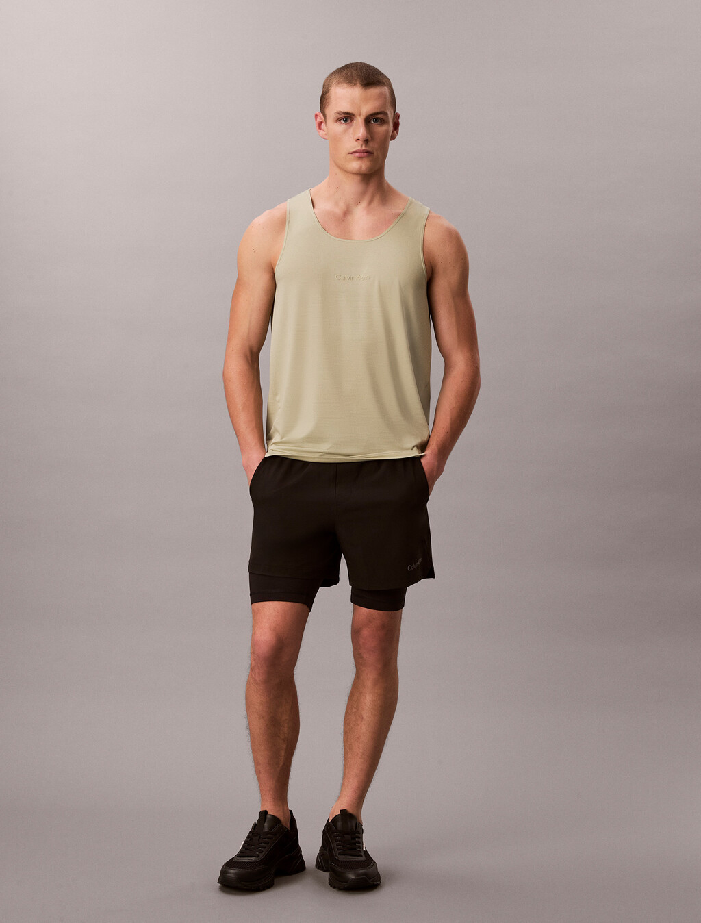 Wasserabweisende 2-in-1 Gym-Shorts