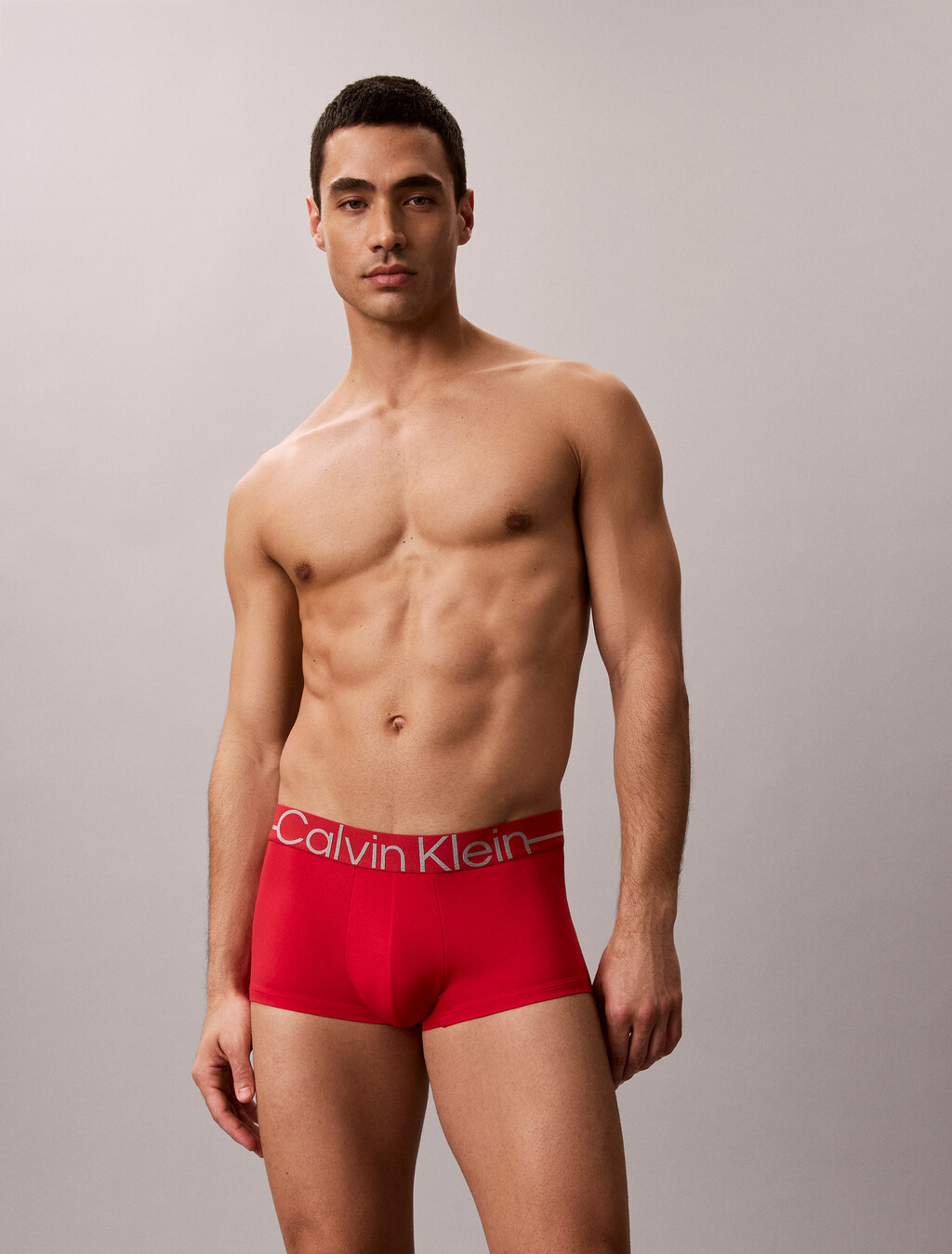 Icon Microfaser-Stretch-Metallisch, niedrige Taille, Boxer
