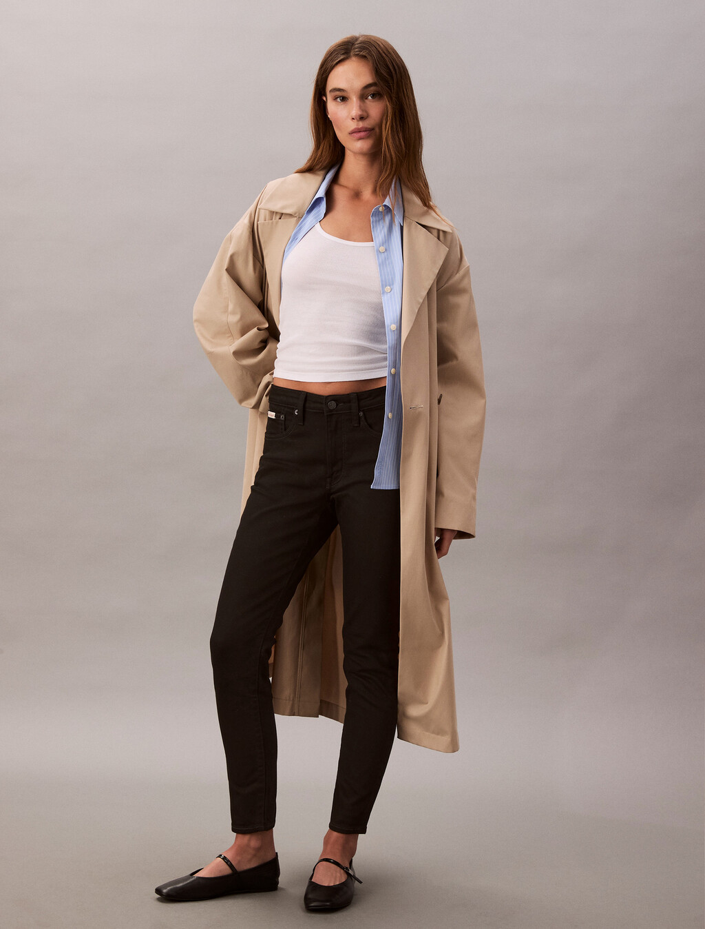 Mid-Rise-Straffjeans