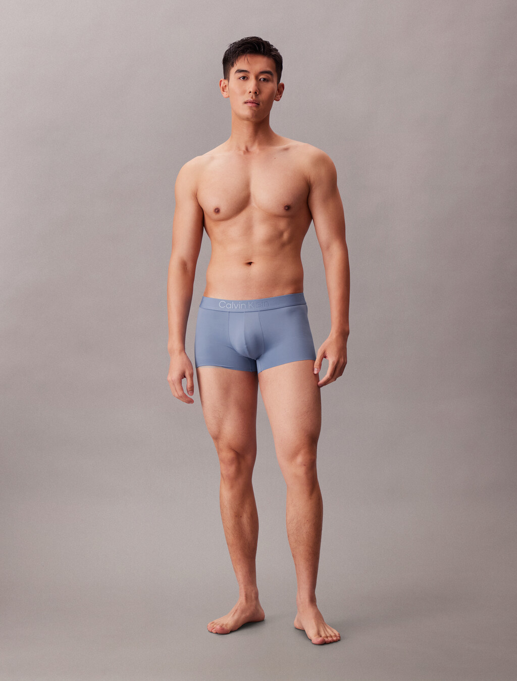CK Black Microfiber Stretch Low Rise Trunk
