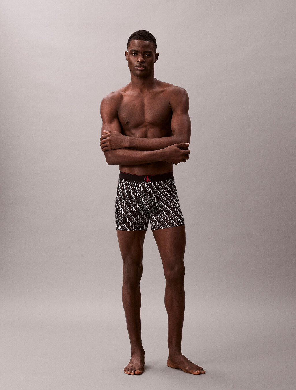 Graphic Monogram Mikrofaser-Stretch-Boxer-Brief