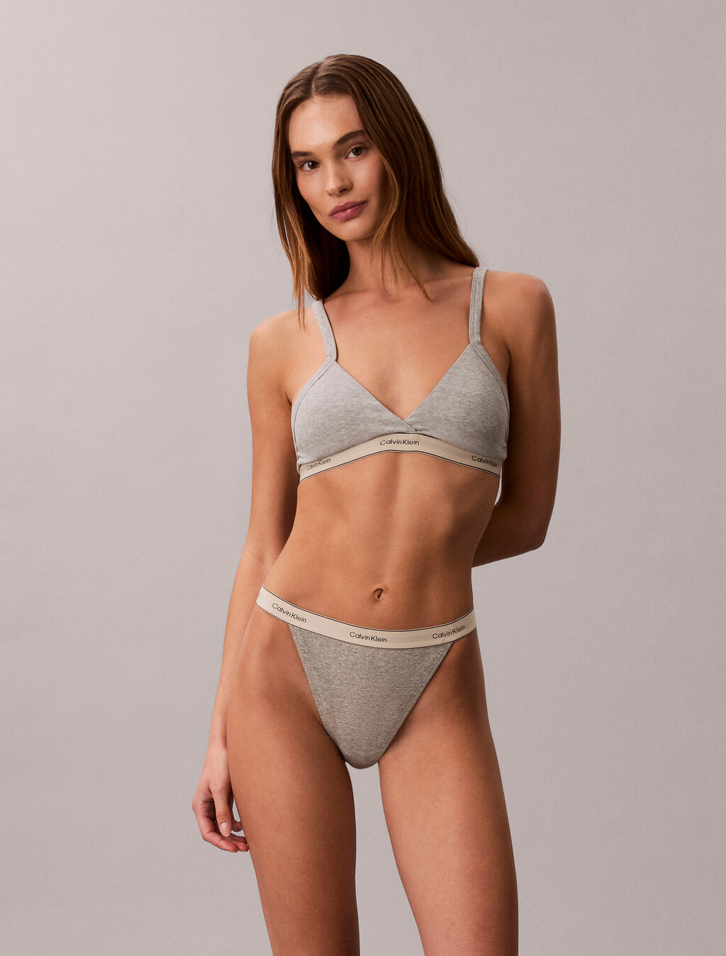 Leicht gefütterter Dreieck-BH - Heritage-Cotton-Stretch