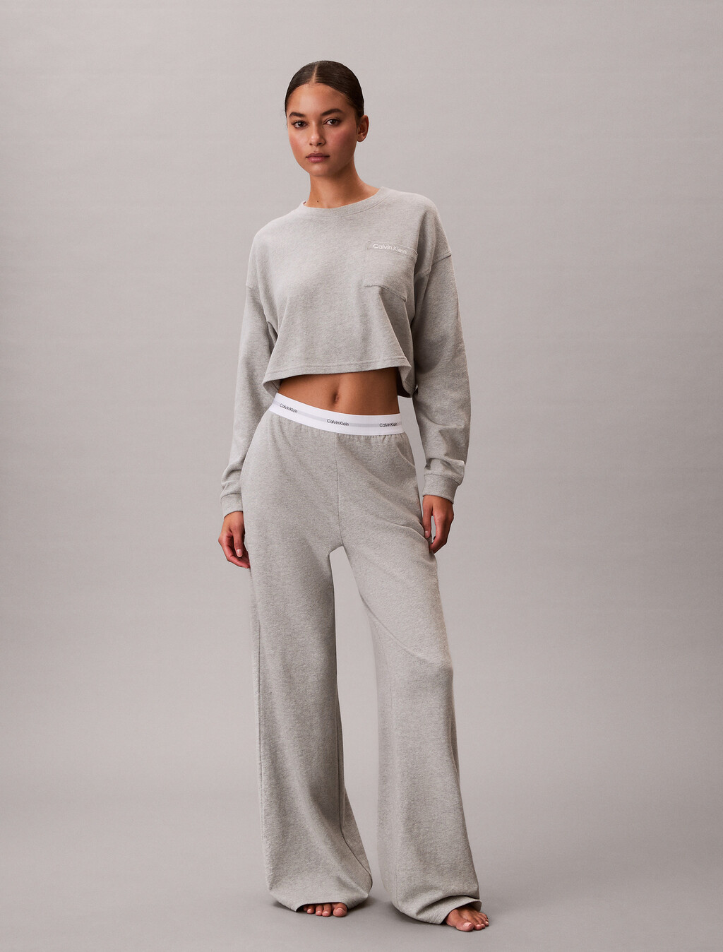 Logo-Baumwoll-Jersey-Pyjama-Hose