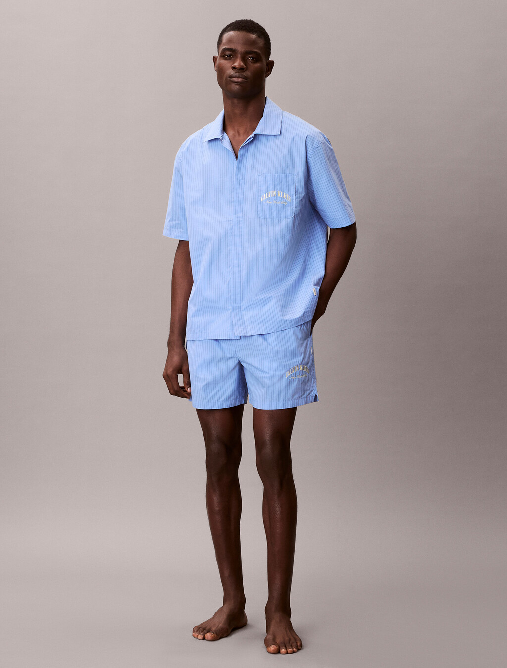 Pyjama-Hose aus Baumwolle mit Logo-Emblem