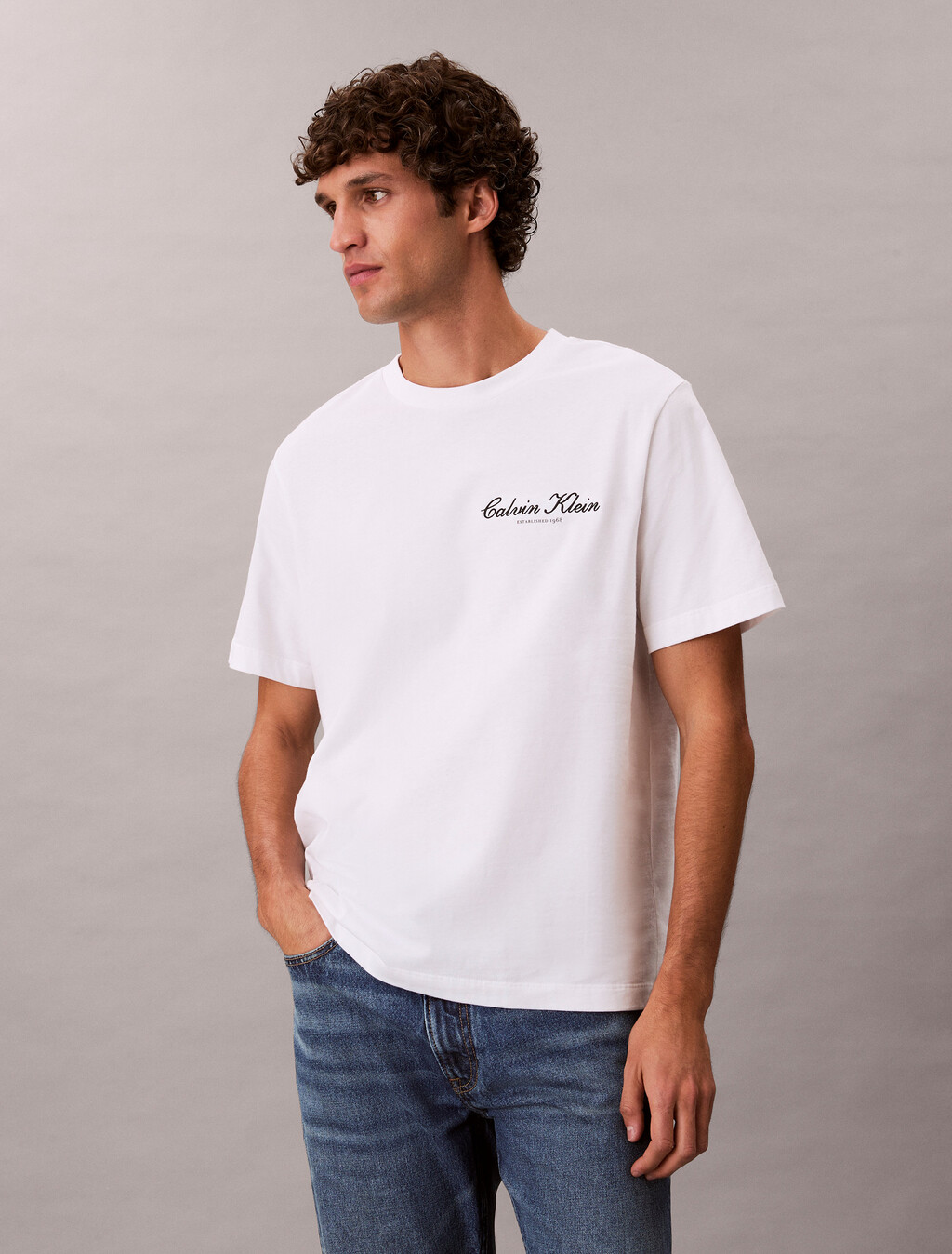 Gesticktes Logo-T-Shirt
