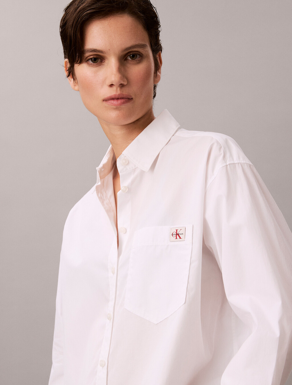 Lässiges Baumwoll-Popeline-Shirt