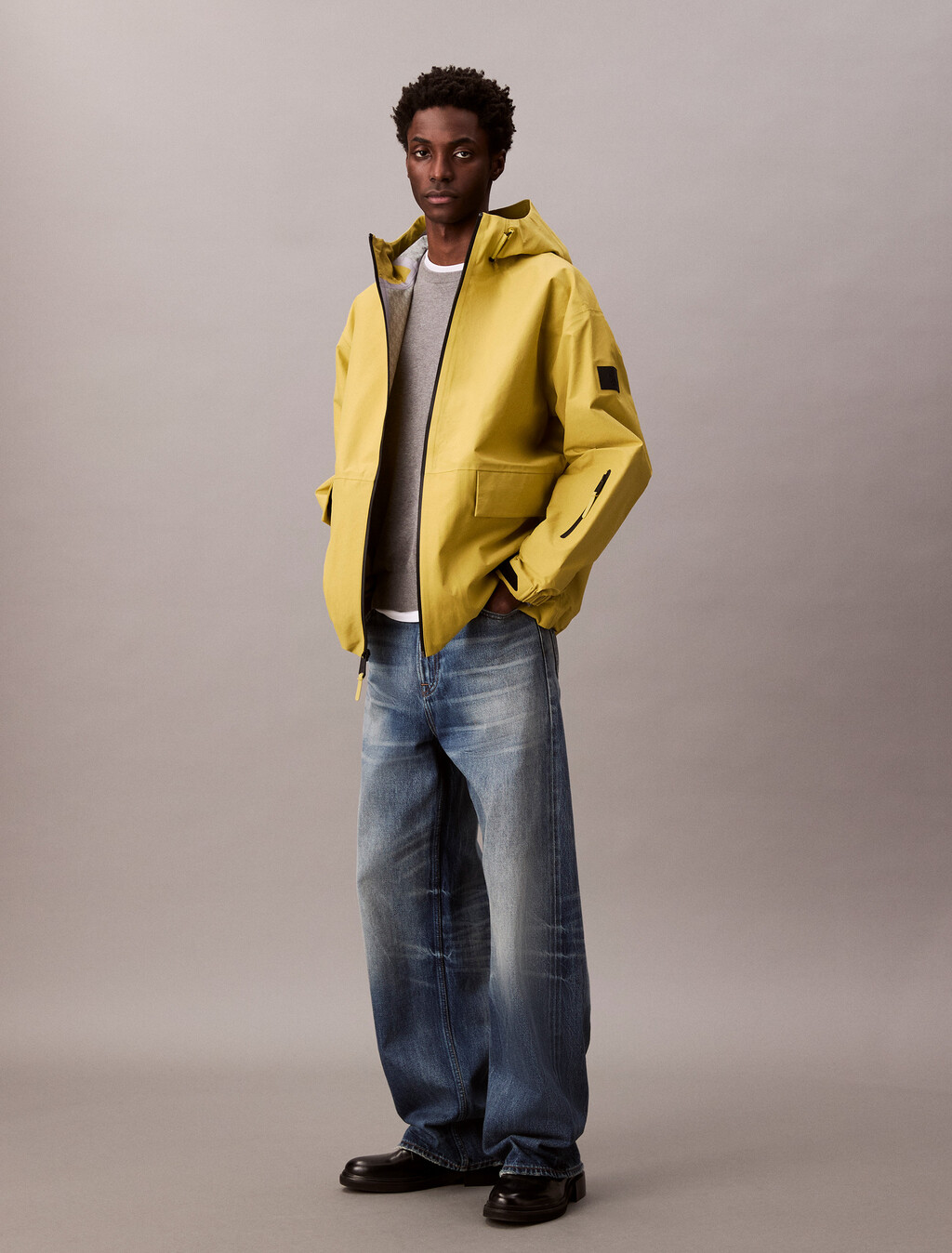 Relaxed Sportjacke aus Nylon Oxford