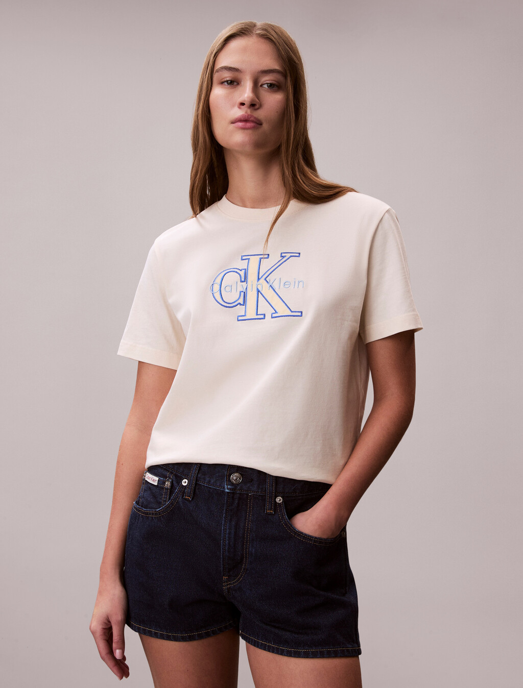 Monogram-Applikations-T-Shirt