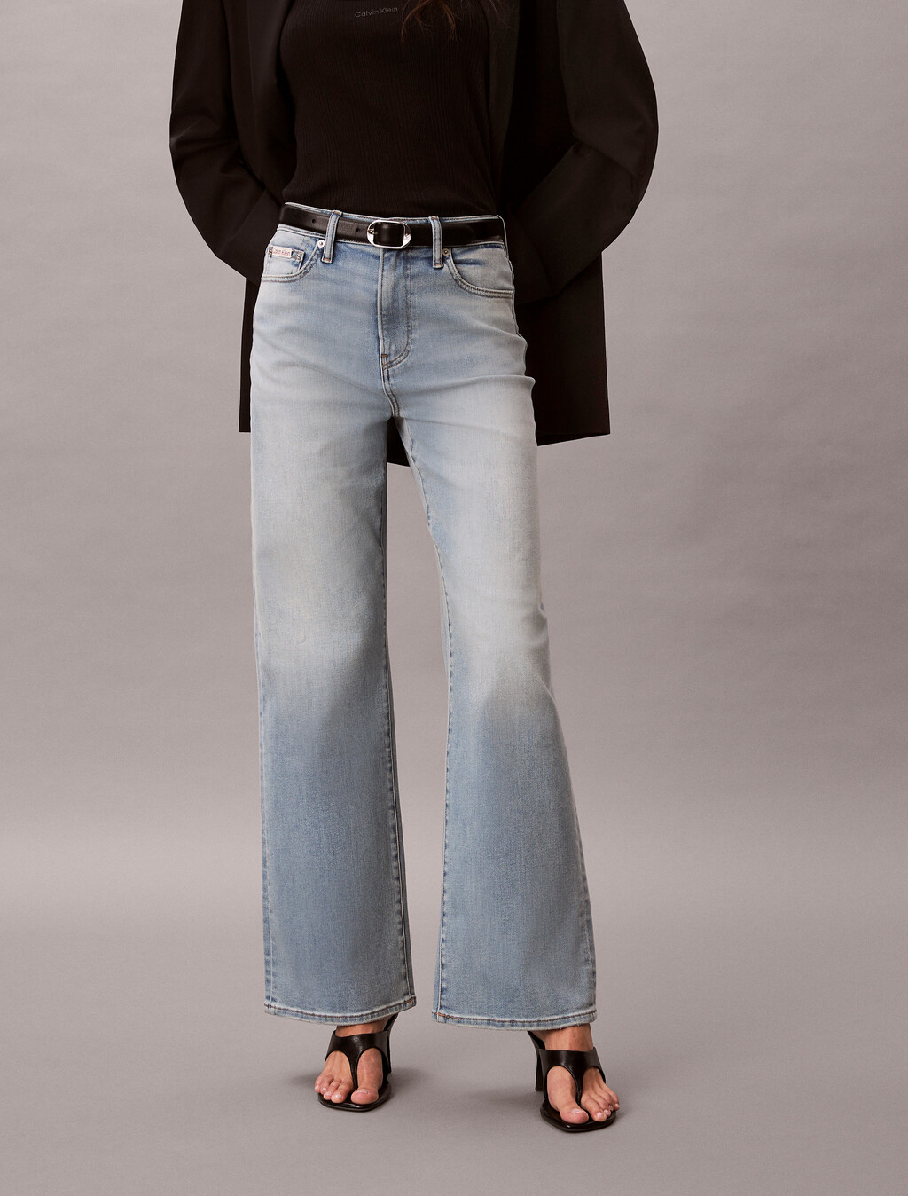 37.5 High Rise Weite Bein Jeans