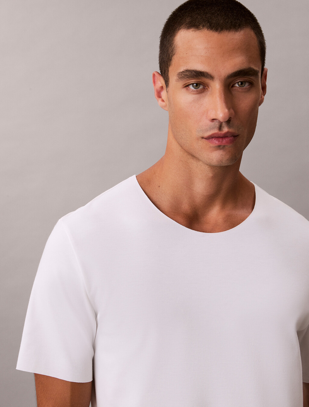 CK Black Baumwoll-Stretch-T-Shirt