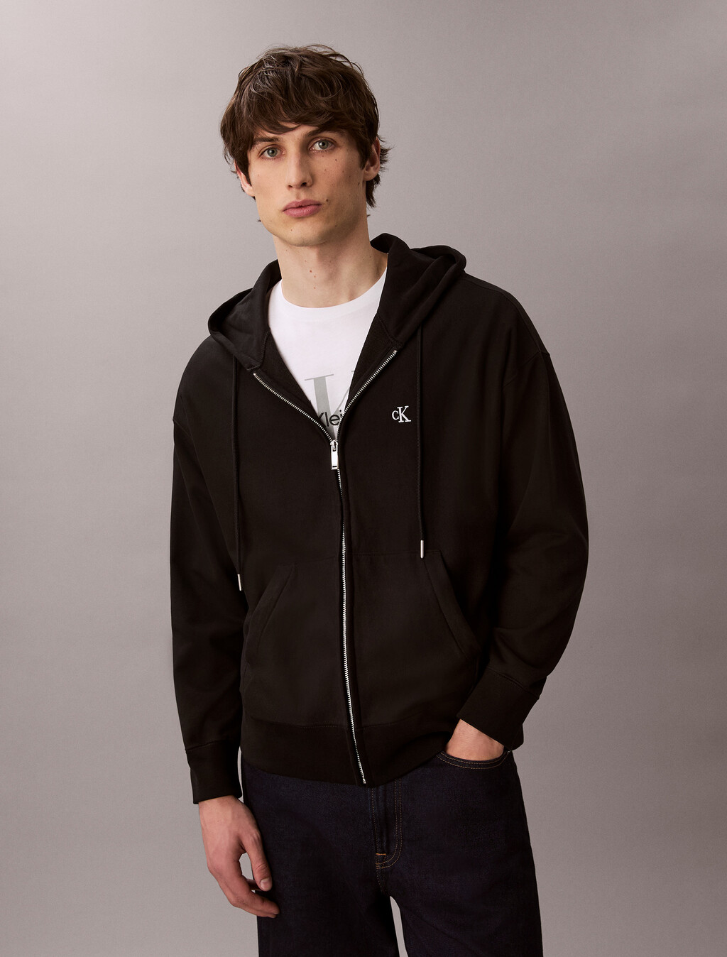 Premium Terry Loose Zip-Hoodie