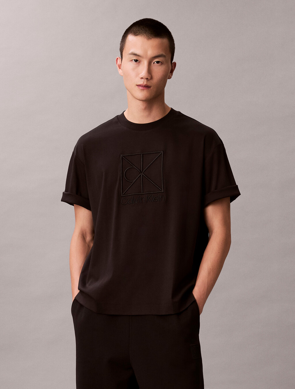 Locker Premium Interlock Emblematik-Logo-T-Shirt