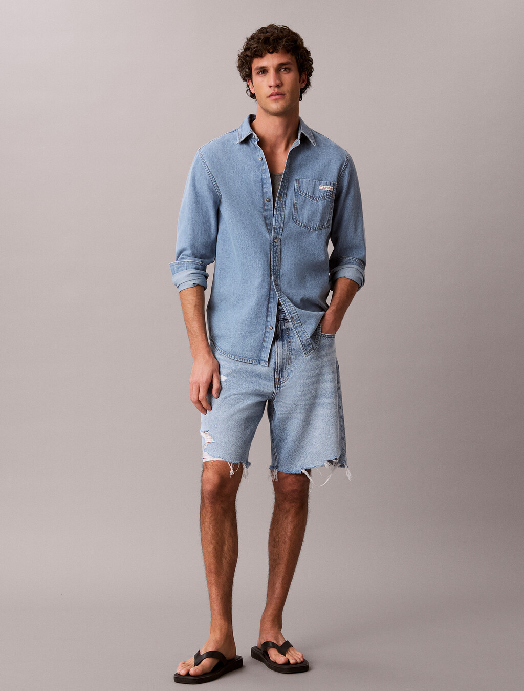 Leichte Eco Cool Denim-Shorts