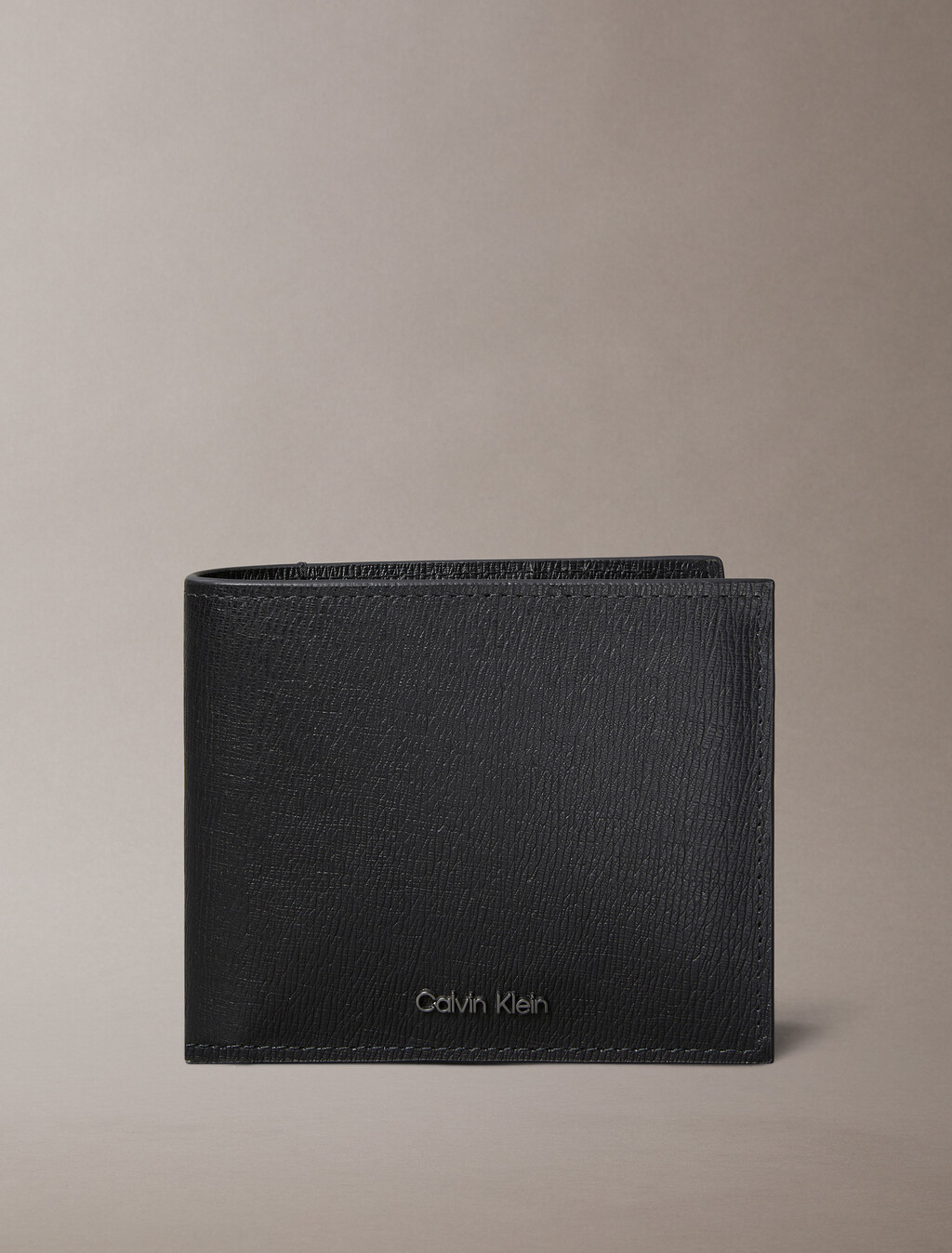 Saffiano-Leder Bifold-Brieftasche mit Münzbeutel