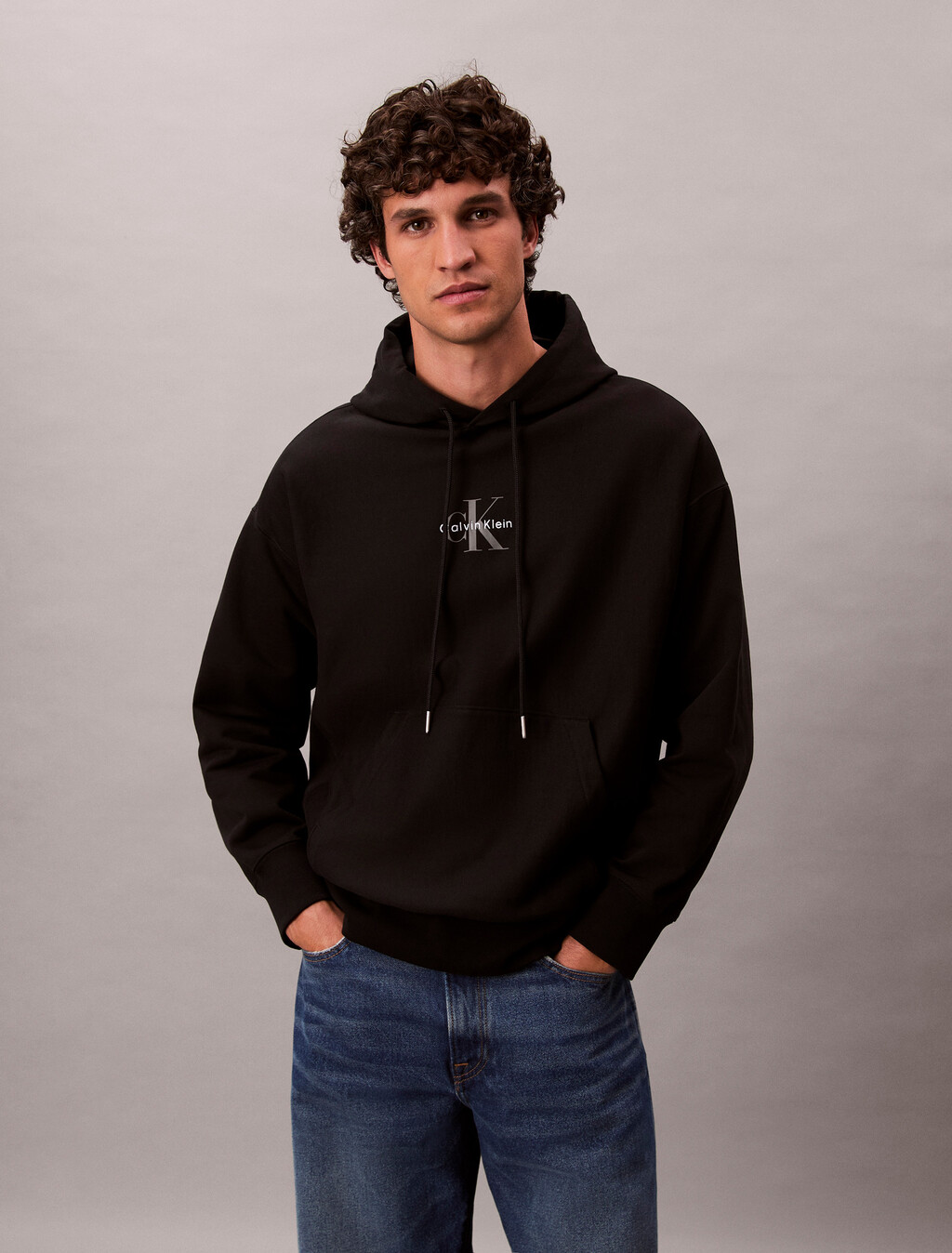 Premium-Fleece-Hoodie mit Monogramm-Logo