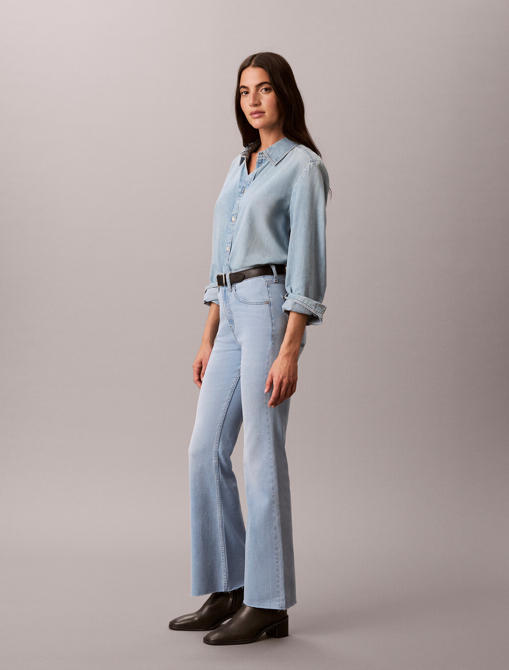 37,5 Asian Fit High-Rise-Flare-Jeans