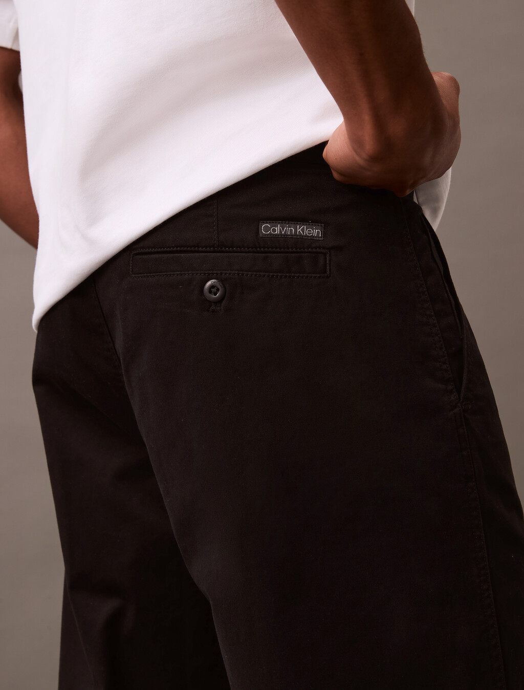 90er Jahre Gerade Twill-Chinos