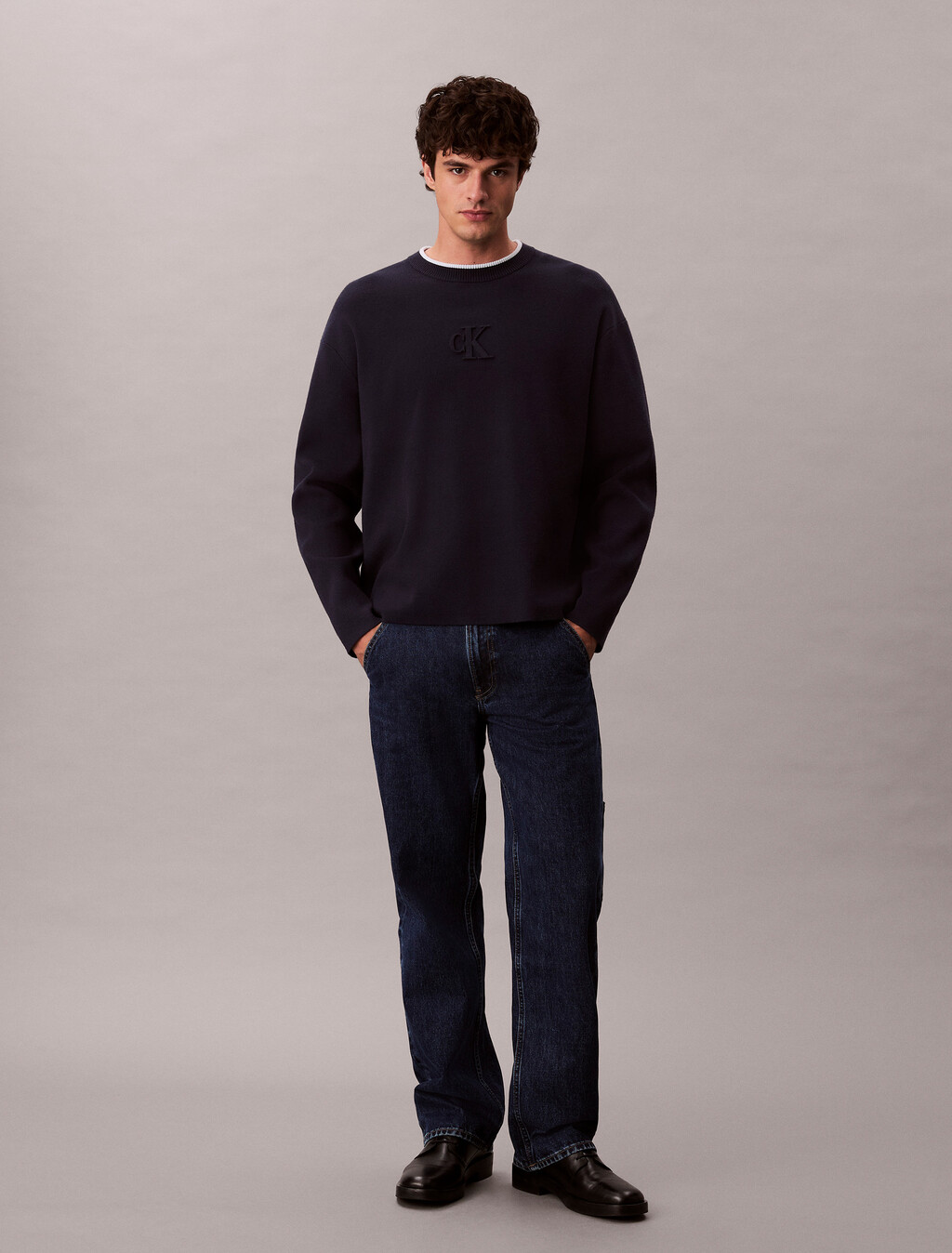 Gerade Bein-Holzfäller-Jeans
