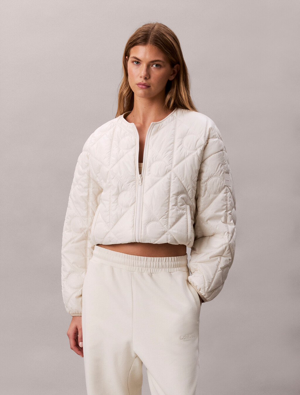 Wendbarer Logo-Quilted-Jacke