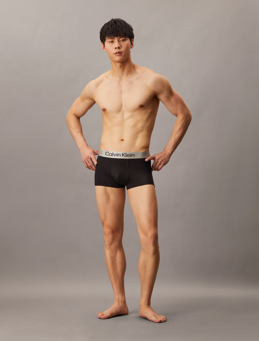 Gebürstetes Mikrofaser-Stretch-Unterhose mit niedriger Taille