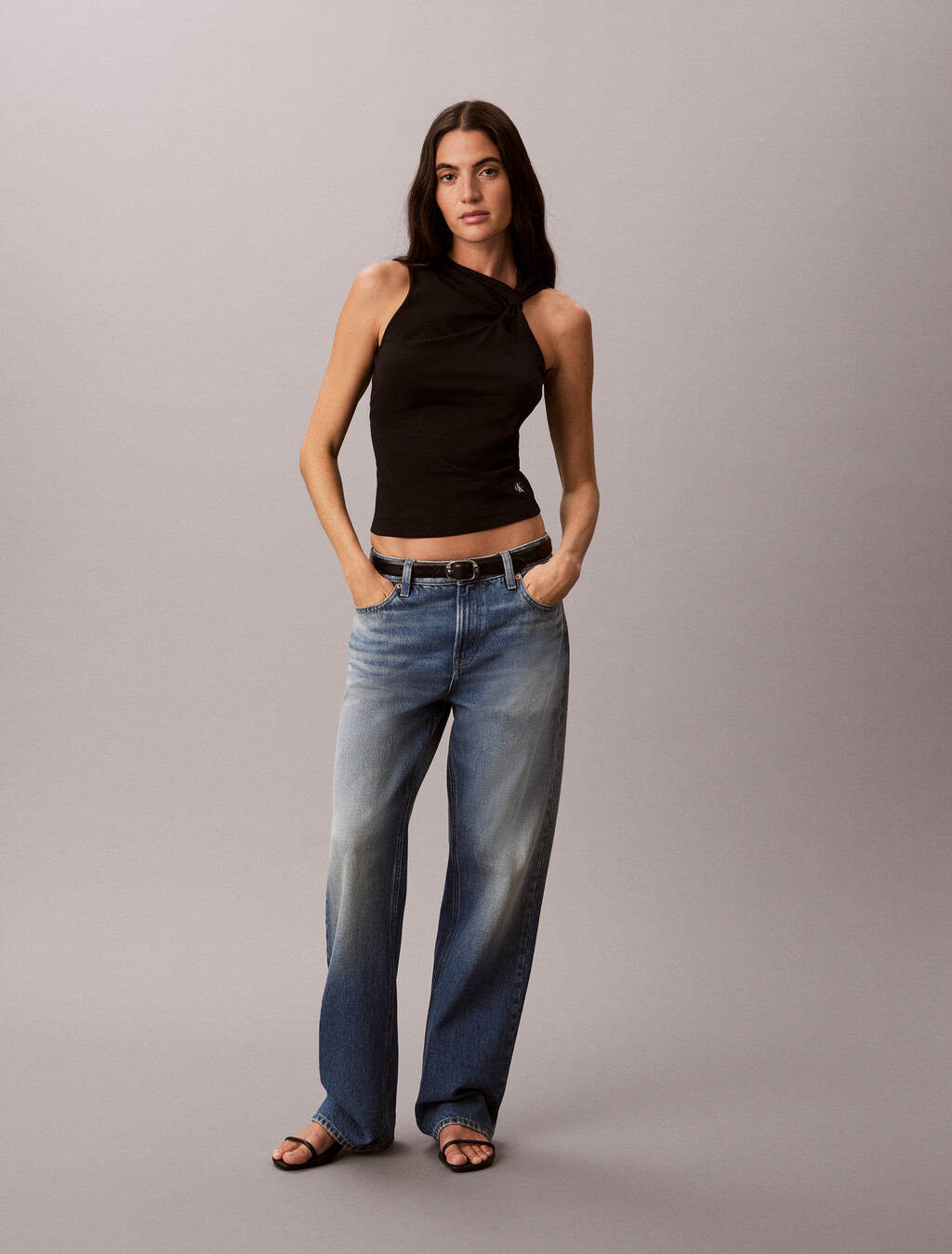 Baumwoll-Dehnbare sinnliche Tank-Top