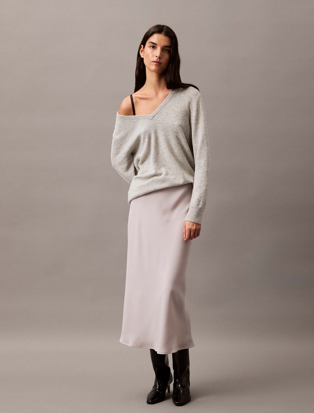 Cashmere-V-Ausschnitt-Pullover