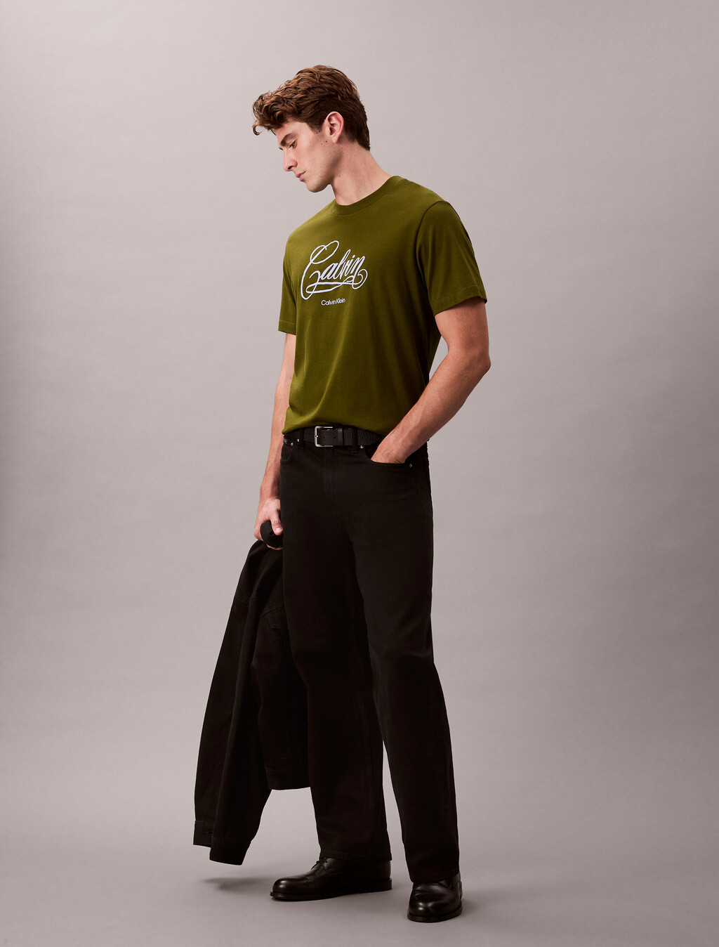Script Logo Graphic Loose T-Shirt
