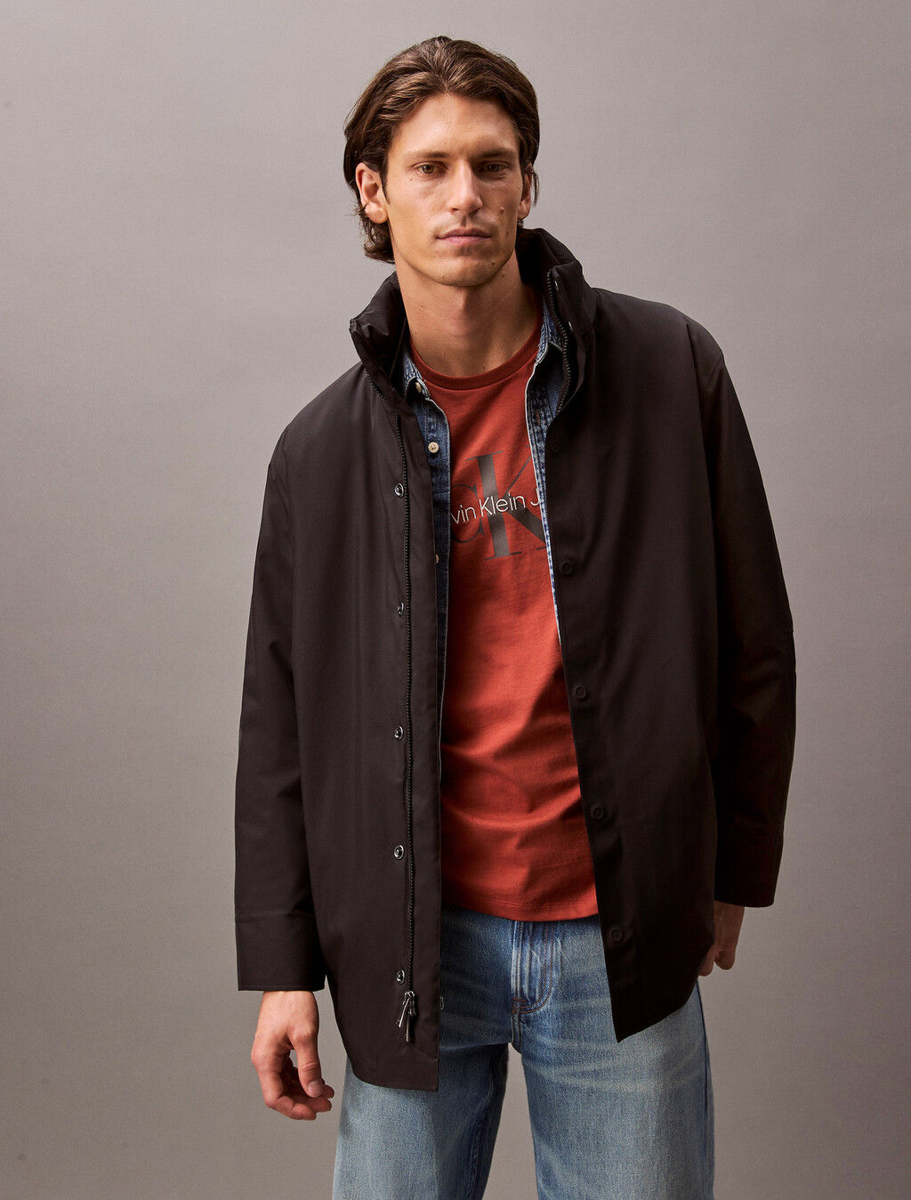 Schwerer Mid-Length-Pufferjacke