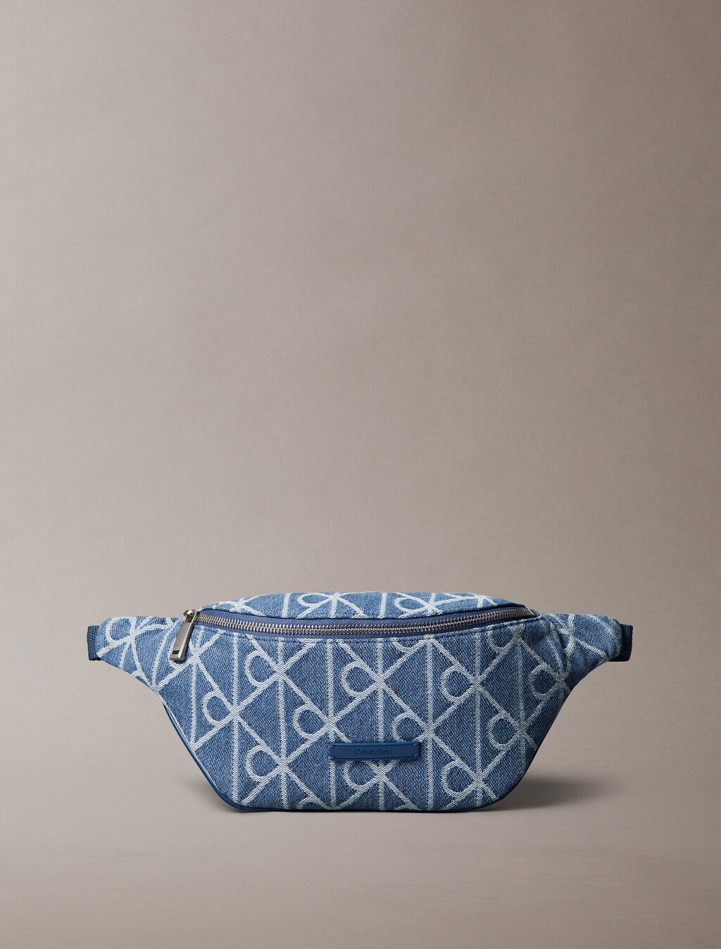 Bum Bag aus Denim mit Logo-Jacquard
