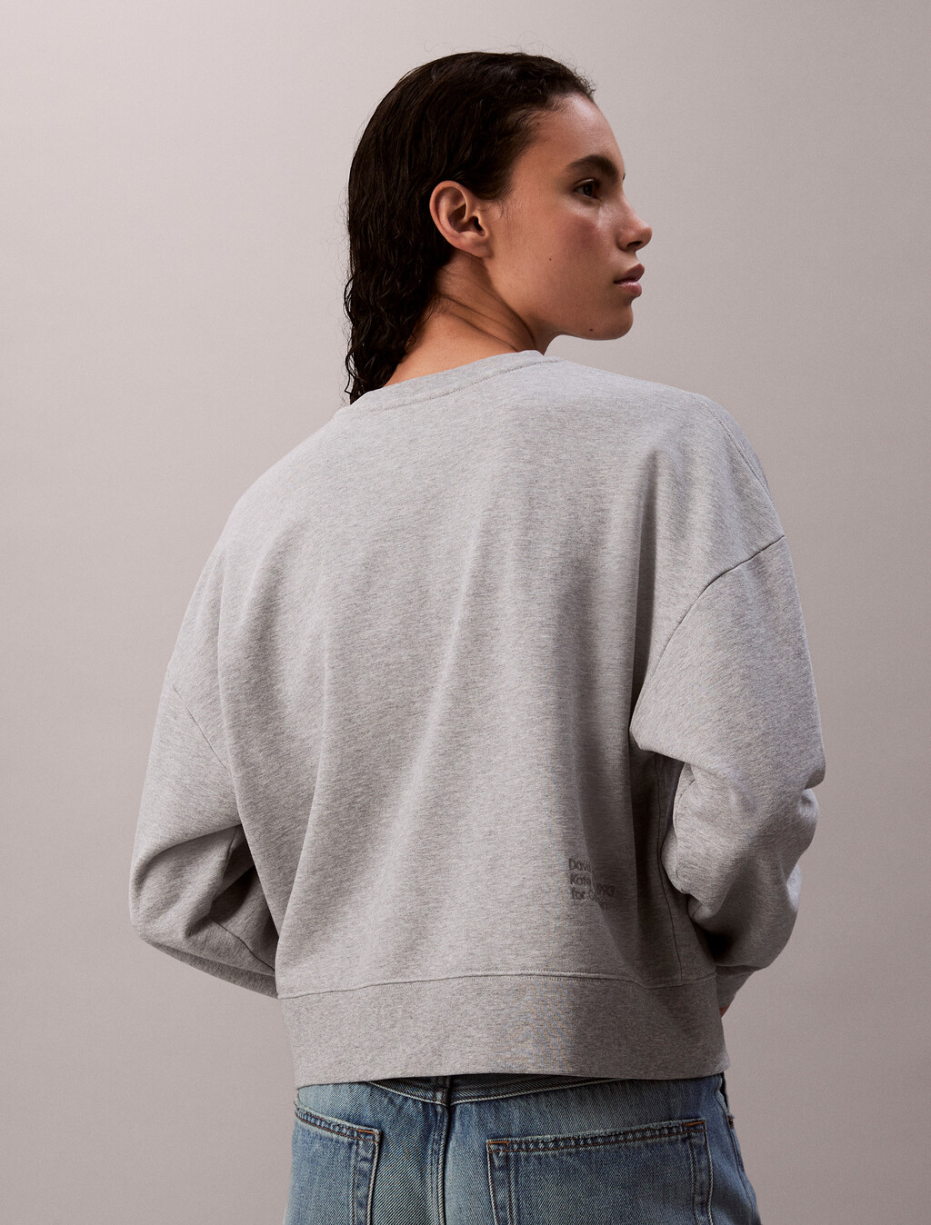 Kate Moss Terry Graphic Loose Sweatshirt
