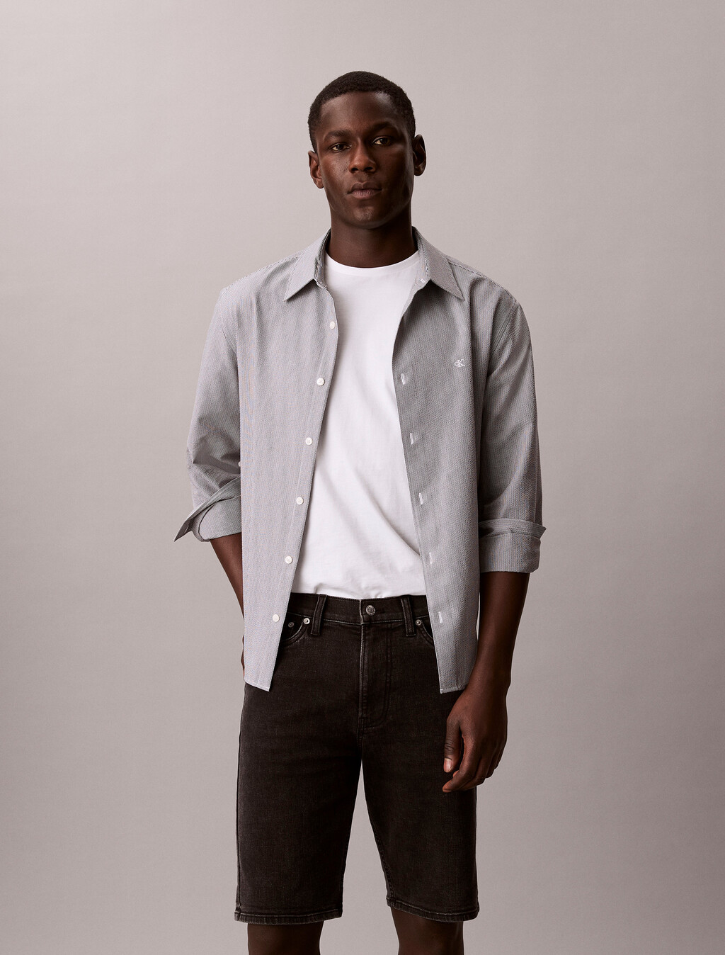 Schlanke Denim-Shorts