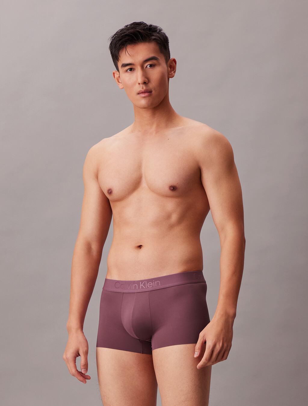 CK Black Microfiber Stretch Low Rise Trunk