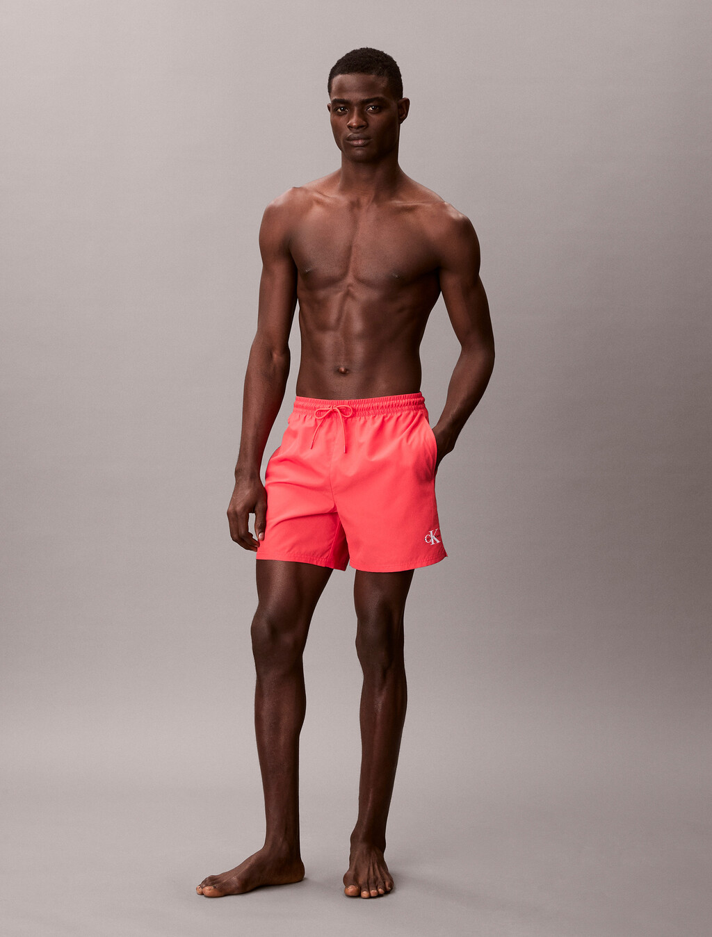Medium Bündelzug-Swimshorts - CK Monogram